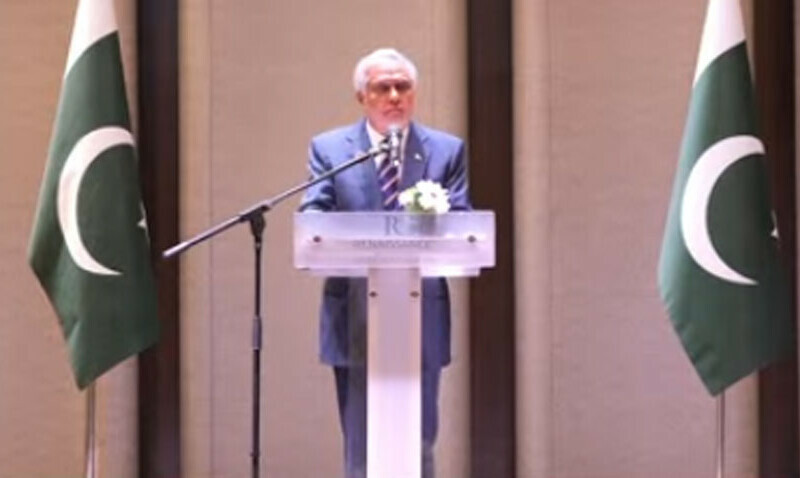 Deputy PM Dar speaks to the Pakistani community in Kuala Lumpur, Malaysia on July 11, 2025. — Radio Pakistan
