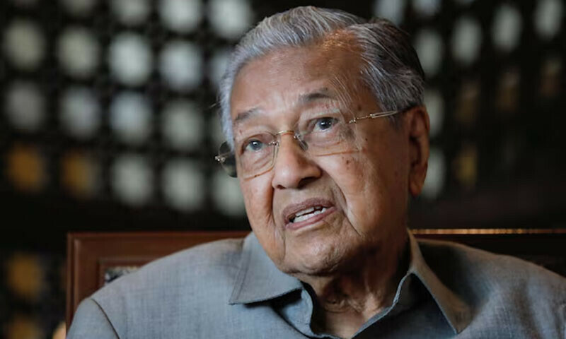 Former Malaysian prime minister Mahathir Mohamad speaks during an interview with Reuters in Putrajaya, Malaysia on November 8, 2022. — Reuters/File