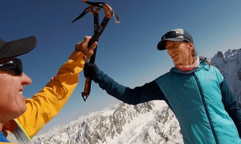 Russian climber Denis Urubko and his wife Maria Cardell also charted a new route for ascent of the mountain.—Dawn