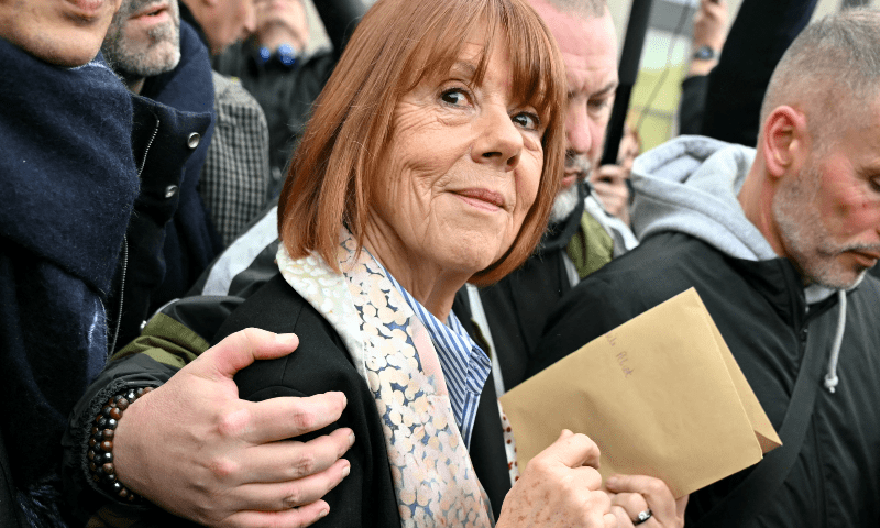 Gisele Pelicot leaves the courthouse after hearing the verdict of the court that sentenced her ex-husband to the maximum term of 20 years jail for committing and orchestrating her mass rapes with dozens of strangers he recruited online, in Avignon on December 19, 2024. — AFP/File