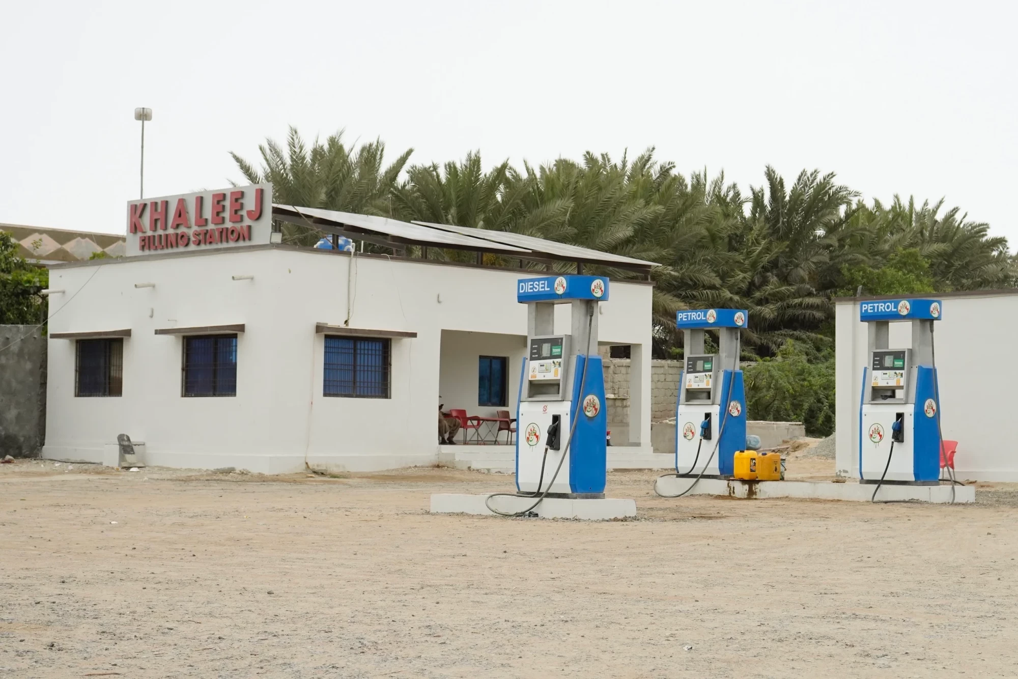 Petrol kiosks in Gwadar are also deserted, with the border closure cutting off the key fuel supply for Balochistan’s fishing industry (Image: Abdul Rahim)