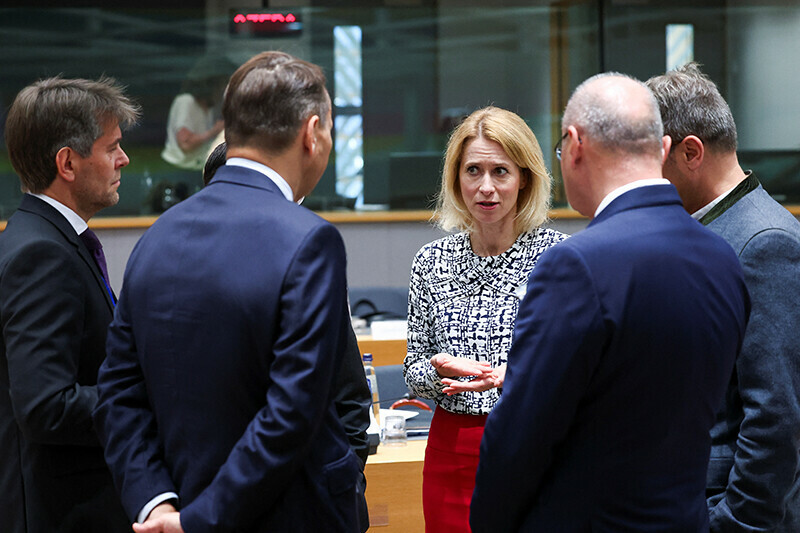 European Union High Representative for Foreign Affairs and Security Policy Kaja Kallas speaks on the day of the European Union Foreign Ministers council in Brussels, Belgium on July 15. — Reuters