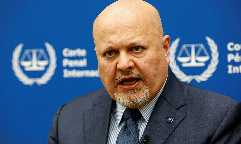 International Criminal Court Prosecutor Karim Khan speaks during an interview with Reuters in The Hague, Netherlands, February 12. &mdash; Reuters/File