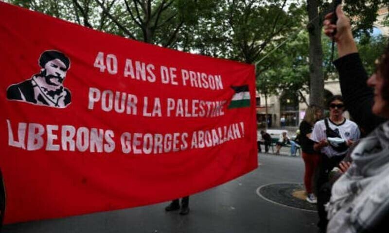 جارج ابراہیم کو 1987 میں امریکی فوجی اتاشی اور اسرائیلی سفارتکار کے قتل پر عمر قید دی گئی تھی۔
—فوٹو: رائٹرز جارج ابراہیم کو 1987 میں امریکی فوجی اتاشی اور اسرائیلی سفارتکار کے قتل پر عمر قید دی گئی تھی۔
—فوٹو: رائٹرز