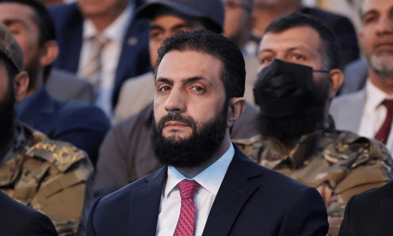 Syria’s interim President Ahmed al-Sharaa looks on as he attends the “Aleppo, Key to Victory” celebration marking Syria’s liberation, in Aleppo, Syria on May 27, 2025. — Reuters/File