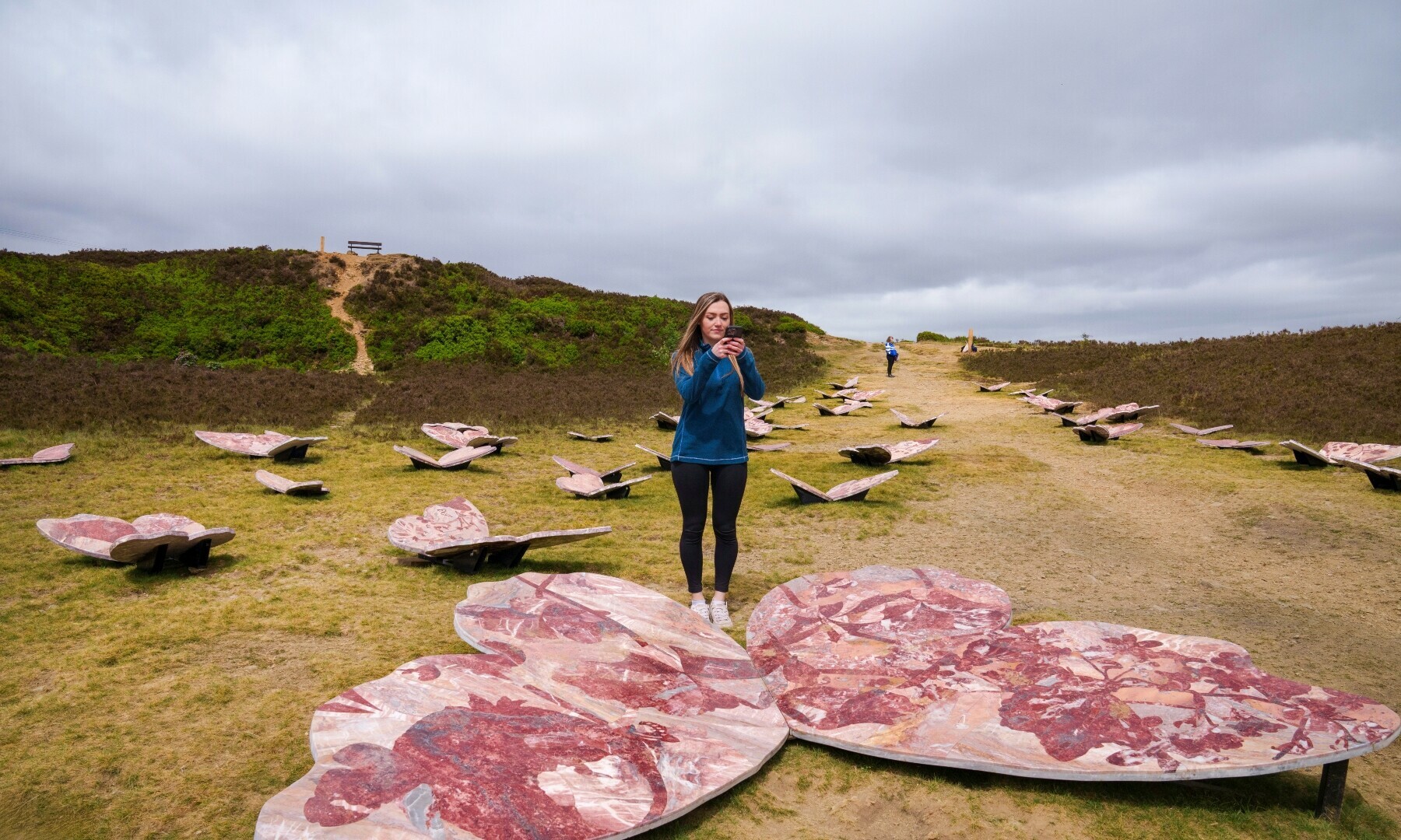  General view of the Penistone Hill Country Park where the exhibition &lsquo;99 Butterflies&rsquo; by Meherunnisa Asad is among four works installed as part of Bradford 2025 UK City of Culture, in this picture taken on May 22, 2025. &mdash; Jon Super/PA Media Assignments 