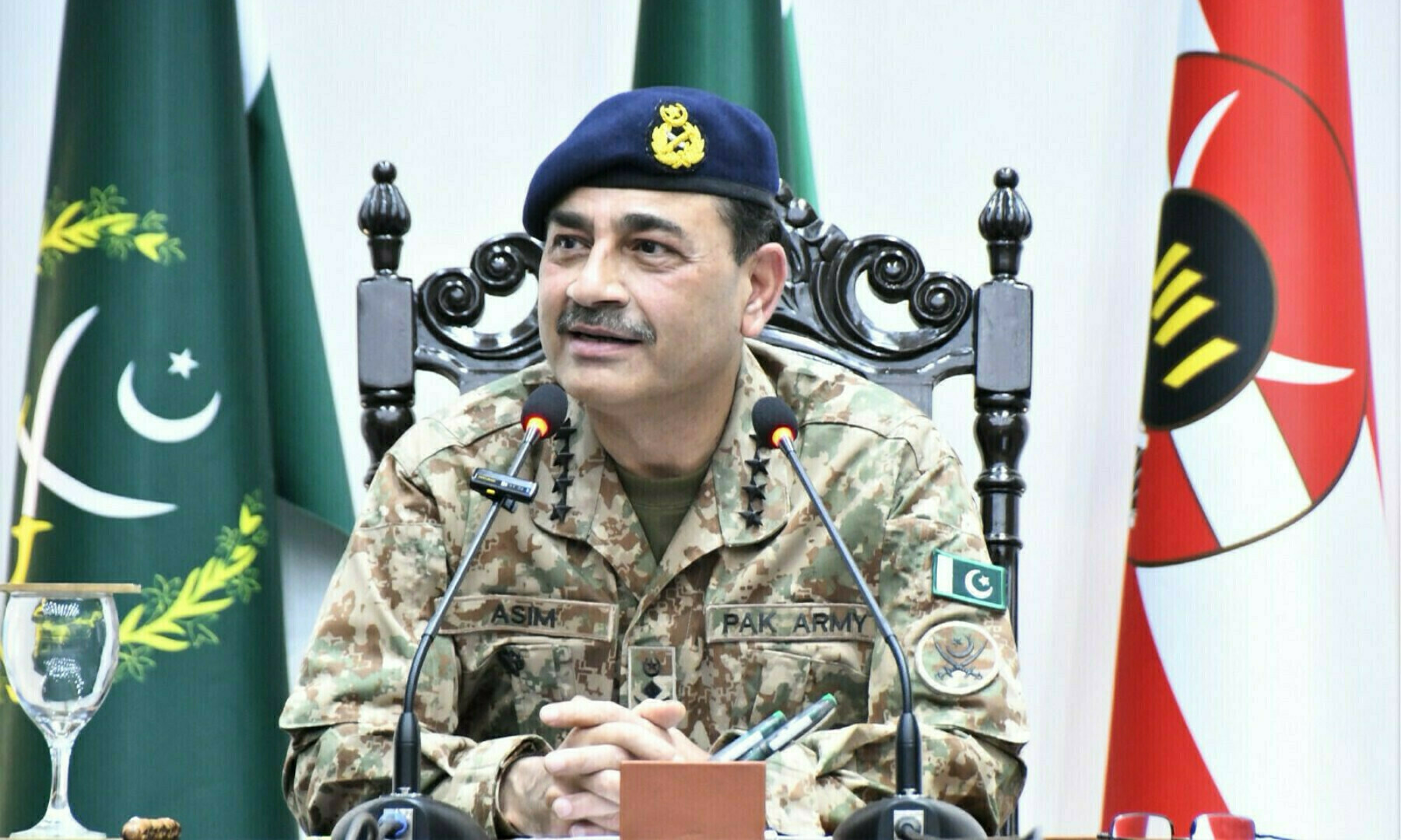 Chief of Army Staff (COAS) General Syed Asim Munir addresses students at the CMH Institute of Medical Sciences in Bahawalpur, Punjab on March 1, 2025. — Photo courtesy ISPR/File Chief of Army Staff (COAS) General Syed Asim Munir addresses students at the CMH Institute of Medical Sciences in Bahawalpur, Punjab on March 1, 2025. — Photo courtesy ISPR/File