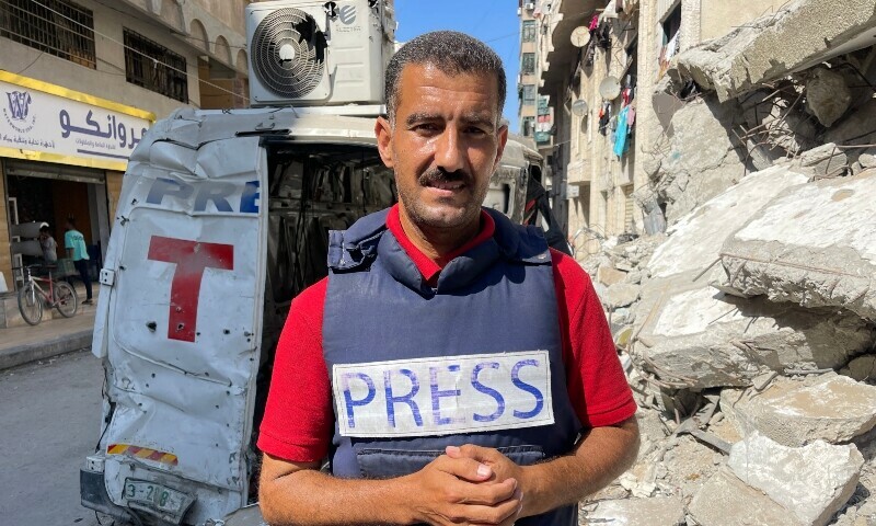 Hungry and exhausted, journalists document Gaza war