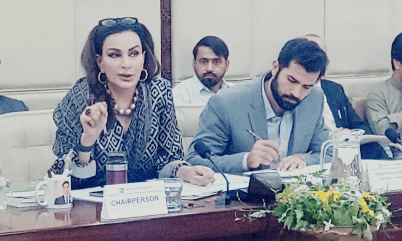 Senator Sherry Rehman on Wednesday chaired a Senate Standing Committee on Climate Change meeting in Islamabad. — Photo via X/@SenatePakistan Senator Sherry Rehman on Wednesday chaired a Senate Standing Committee on Climate Change meeting in Islamabad. — Photo via X/@SenatePakistan
