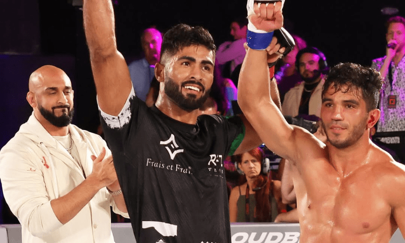 Mixed martial arts fighter Shahzaib Rind at a combat sports event. — Instagram/shahzaibrindofficial/File