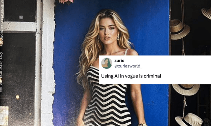 An AI model in Vogue? The internet can’t believe it