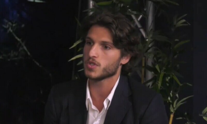 A screengrab of PTI Founder’s son Kasim Khan speaking during an interview. — X/@RealAmVoice