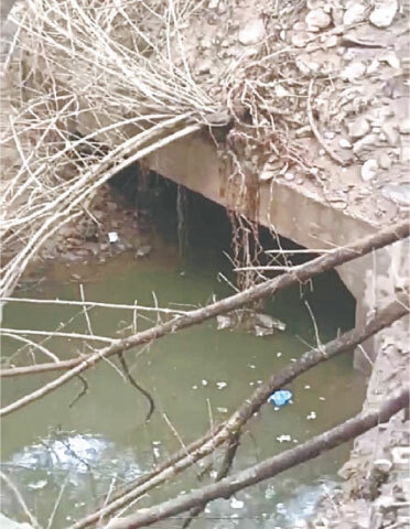 A culvert, which had blocked the drainage system of Diplomatic Enclave, has been recovered beneath earth and debris. — White Star