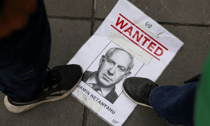  People step on a piece of paper with the image of Israeli Prime Minister Benjamin Netanyahu, during a protest in support of Palestinians, calling for an immediate ceasefire in Gaza, amid the ongoing conflict between Israel and Hamas, in Paris, France on July 31, 2025. &mdash; Reuters 