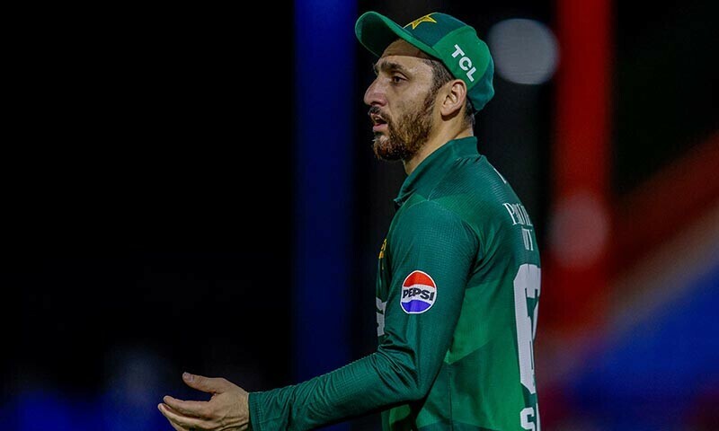 Pakistani allrounder Salman Ali Agha looks on during the first Twenty20 (T20) international cricket match between West Indies and Pakistan at Central Broward Park & Broward County Stadium in Lauderhill, Florida, on July 31, 2025. — AFP