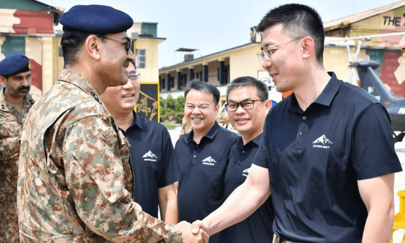 COAS Field Marshal Asim Munir attends the induction ceremony of Z-10ME attack helicopters. &mdash; ISPR