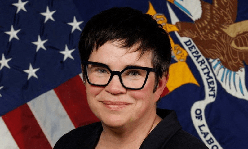 US Labour Department&rsquo;s Bureau of Labour Statistics Commissioner Erika McEntarfer poses for a photograph in this undated handout image, obtained by Reuters on August 2. &mdash; Bureau of Labour Statistics/Handout via Reuters