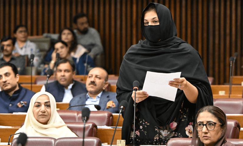 The National Assembly on Wednesday unanimously adopted the resolution condemning the non-consensual recording and dissemination of individuals, particularly women, in public or private spaces, declaring such acts as a violation of fundamental rights and contrary to the values of an Islamic and civilized society. &mdash; Photo via X/@NAofPakistan