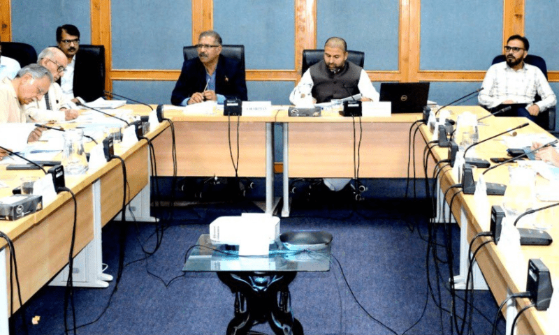Ali Zafar chairs a meeting of the Senate Standing Committee on Information and Broadcasting on Aug 6, 2025. &mdash; X/SenatePakistan