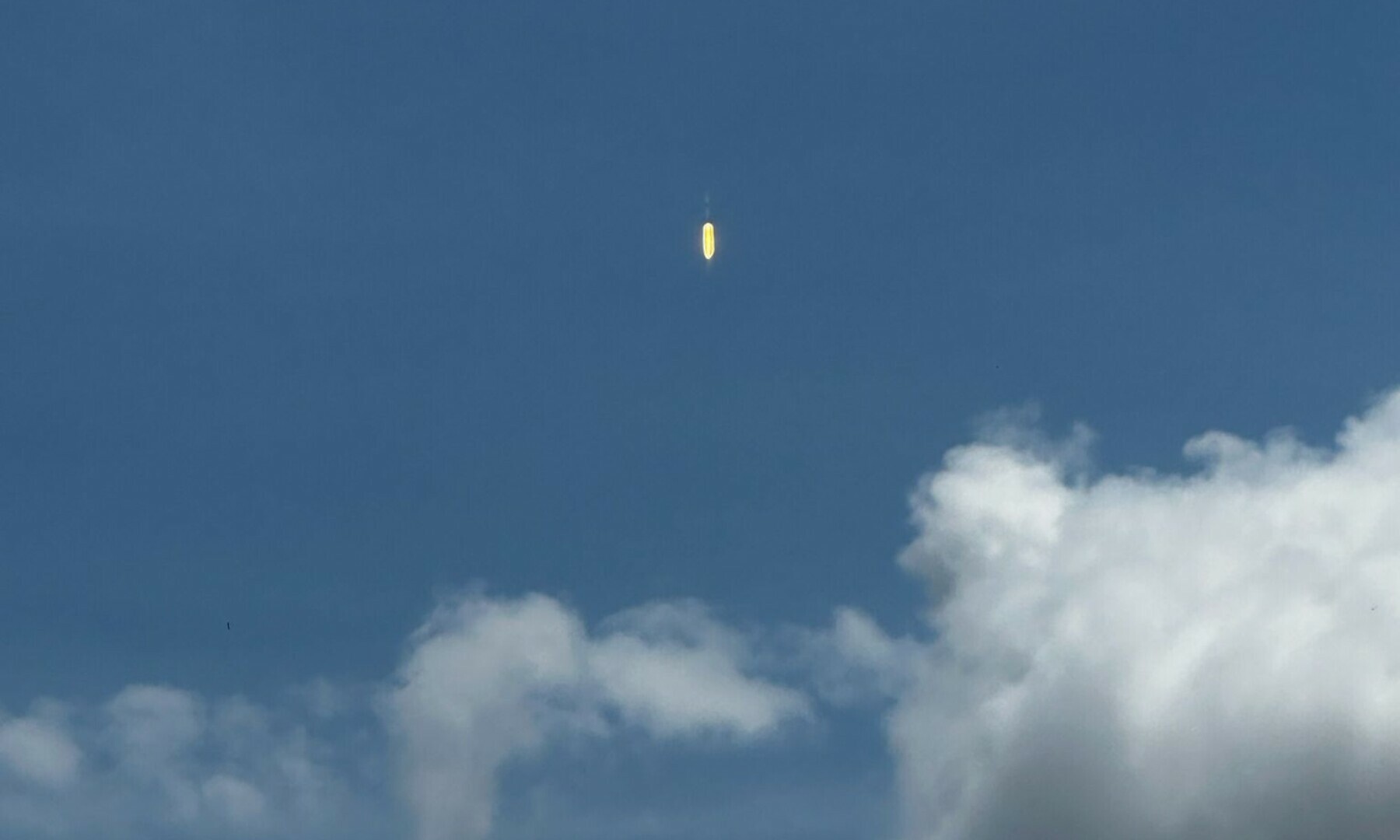 The SpaceX Dragon Capsule after launch.