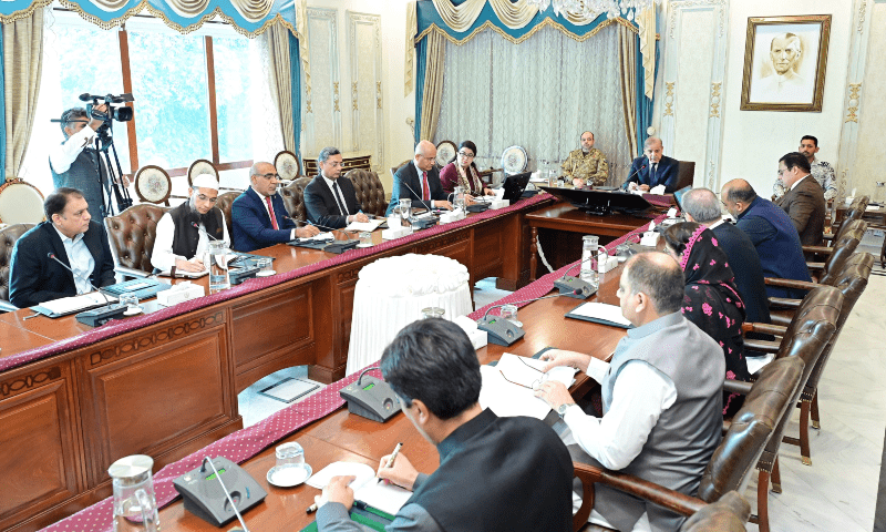 Prime Minister Shehbaz Sharif chairs a meeting to review the progress of reforms in IT Sector and restructurg of NITB on Aug 8, 2025. &mdash; X/GovtofPakistan