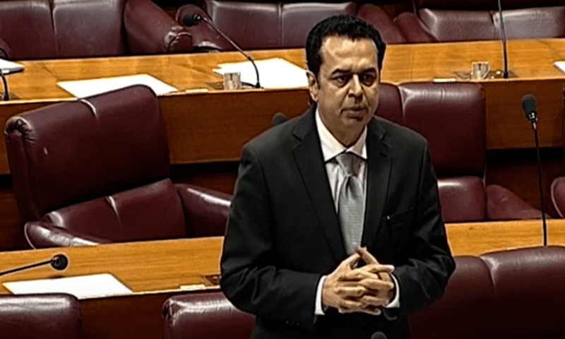 Minister of State for Interior Talal Chaudhry addresses the NA on Aug 12, 2025. — screengrab via YouTube/@NaofPakistan Minister of State for Interior Talal Chaudhry addresses the NA on Aug 12, 2025. — screengrab via YouTube/@NaofPakistan