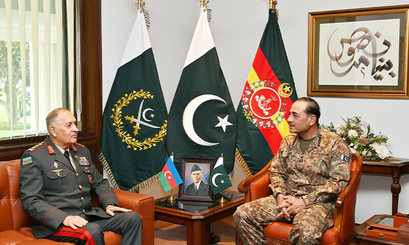 فیلڈ مارشل نے آذربائیجان کے ساتھ مثالی تعلقات کو مزید مضبوط کرنے کا عزم ظاہر کیا —
فوتو: آئی ایس پی آر فیلڈ مارشل نے آذربائیجان کے ساتھ مثالی تعلقات کو مزید مضبوط کرنے کا عزم ظاہر کیا —
فوتو: آئی ایس پی آر