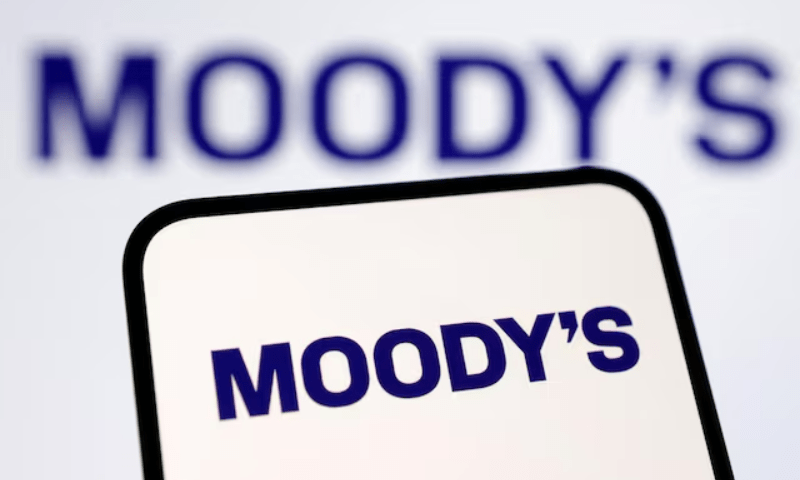 The Moody&rsquo;s logo is seen in this illustration taken on Jan 29, 2025. &mdash; Reuters/Dado Ruvic/Illustration
