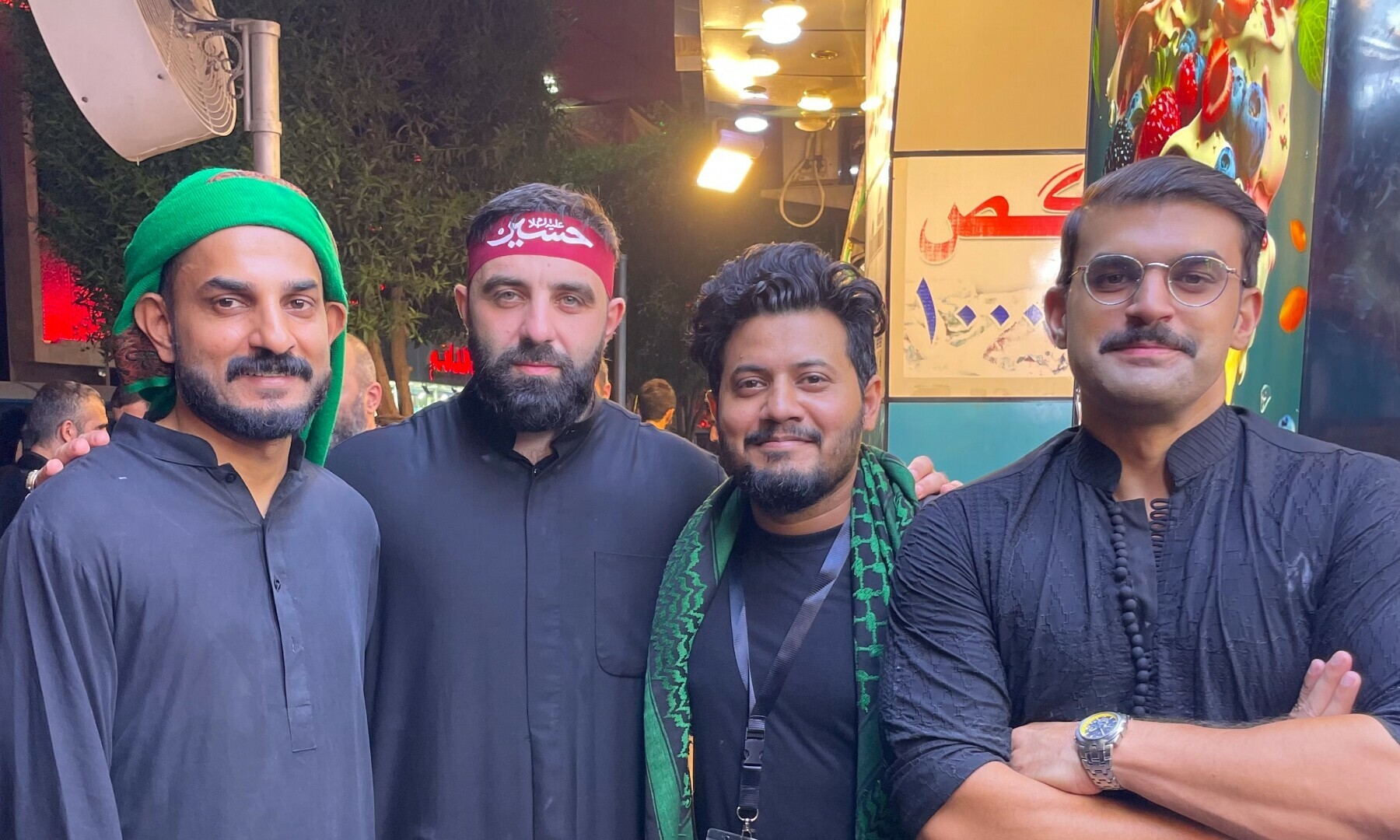 Meeting pilgrims from across the world in Karbala.