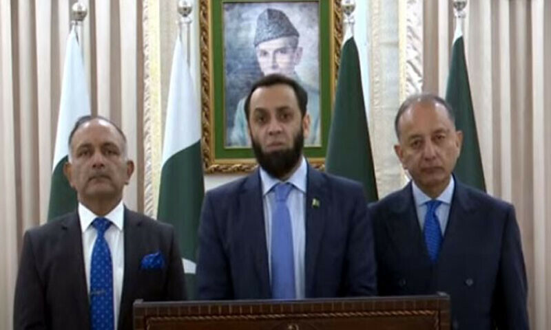 چیئرمین این ڈی ایم اے نے بتایا کہ بارشوں، سیلاب سے اب تک 670 افراد جاں بحق، ایک ہزار زخمی ہوئے ہیں — فوٹو: پی ٹی وی نیوز چیئرمین این ڈی ایم اے نے بتایا کہ بارشوں، سیلاب سے اب تک 670 افراد جاں بحق، ایک ہزار زخمی ہوئے ہیں — فوٹو: پی ٹی وی نیوز