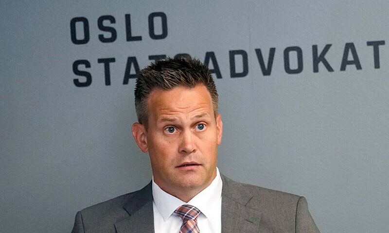 State Attorney Sturla Henriksbo addresses the press to report on the decision on the indictment of Marius Borg Hoiby, son of Norwegian Crown Princess Mette-Marit, in Oslo, Norway, August 18. — AFP
