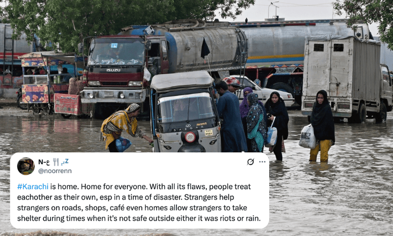 The only good thing to come out of Tuesday&rsquo;s flooding in Karachi was Karachiites