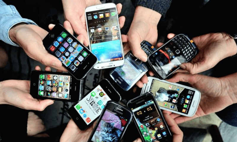 A representative image of mobile phones. &mdash; AFP/File