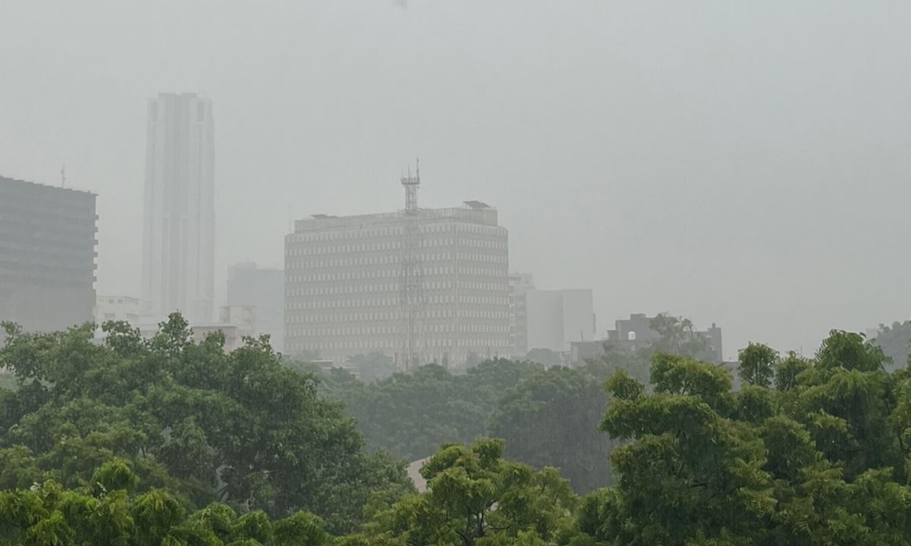 Heavy, very heavy, downpour.