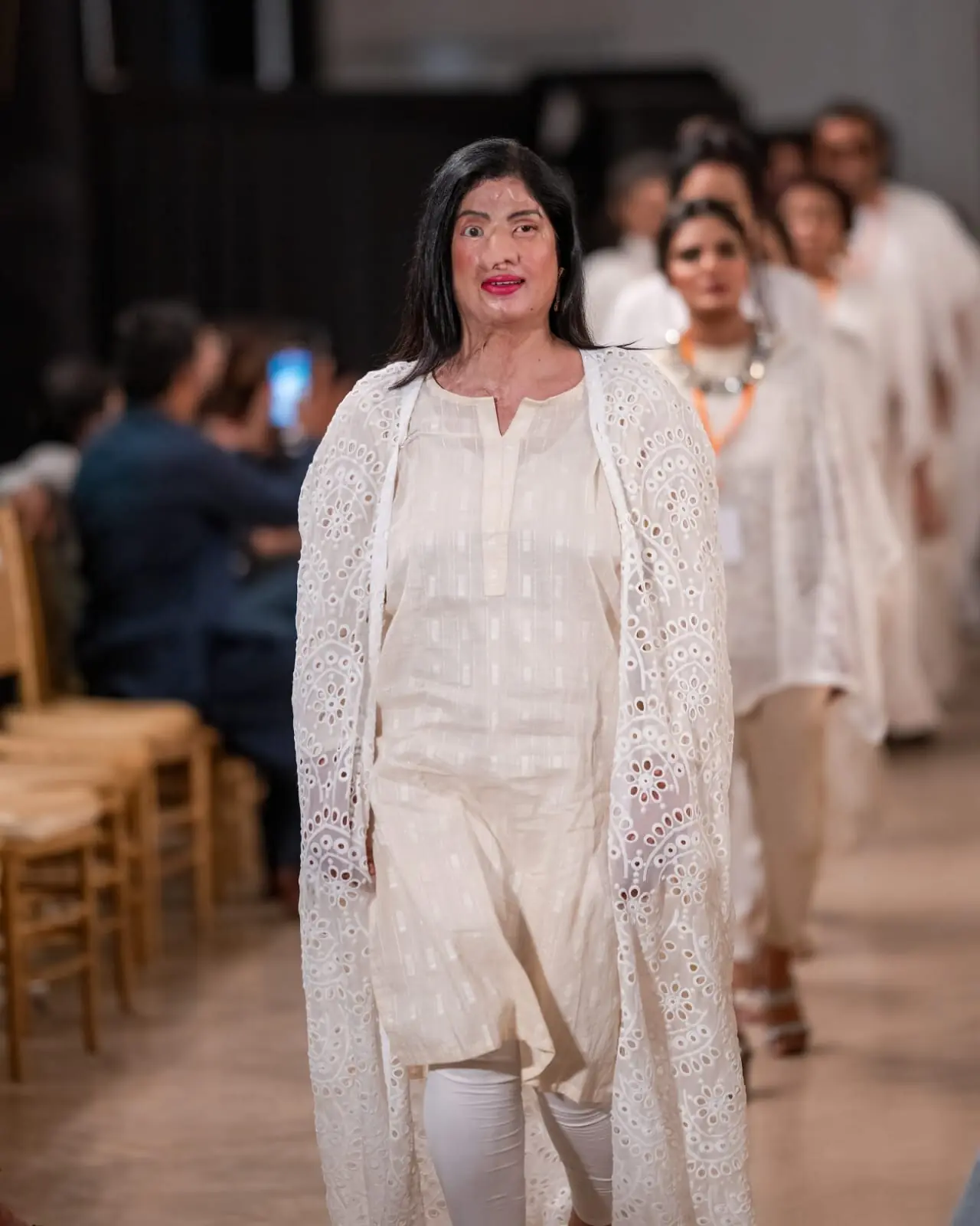 A runway of resilience: Acid burn survivors take centre stage at fashion showcase in Karachi