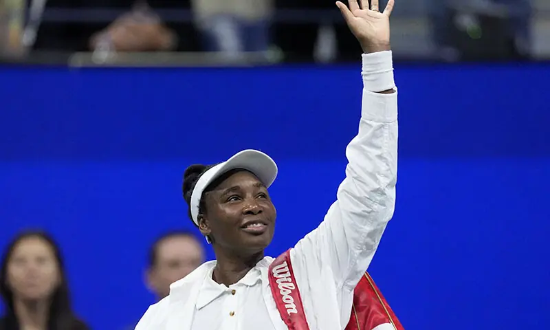 Venus Williams of the US looks dejected after losing her first round match against Czech Republic&rsquo;s Karolina Muchova. &mdash; Reuters