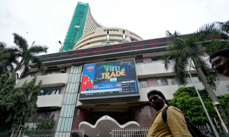 People walk past the Bombay Stock Exchange (BSE) building in Mumbai, India on August 1, 2025. &mdash; Reuters/File