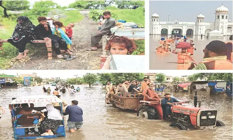 سرکاری اعداد و شمار کے مطابق ڈیڑھ لاکھ سے زائد افراد اور 35 ہزار مویشیوں کو محفوظ مقامات پر منتقل کیا گیا — فوٹو: وائٹ اسٹار/رائٹرز