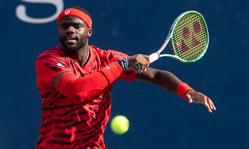 Frances Tiafoe of the United States in action against Jan-Lennard Struff of Germany in the third round of the men&rsquo;s singles at the US Open at Billie Jean King National Tennis Centre. &mdash; Reuters
