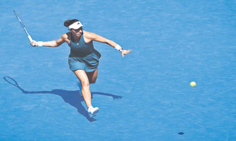 MONTREAL: Jessica Pegula of the US eyes a return against Latvia&rsquo;s Anastasija Sevastova during their Montreal Open round-of-32 match at the IGA Stadium.&mdash;AFP