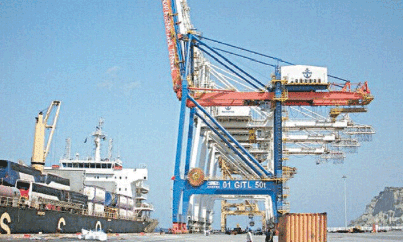 Gwadar is set to become a regional transshipment hub, with plans to develop new industries and optimise existing facilities.&mdash;Dawn/file