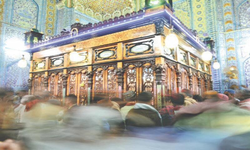  The shrine of Shah Abdul Latif Bhittai in Bhit Shah during the saint’s urs | Fahim Siddiqi/White Star 