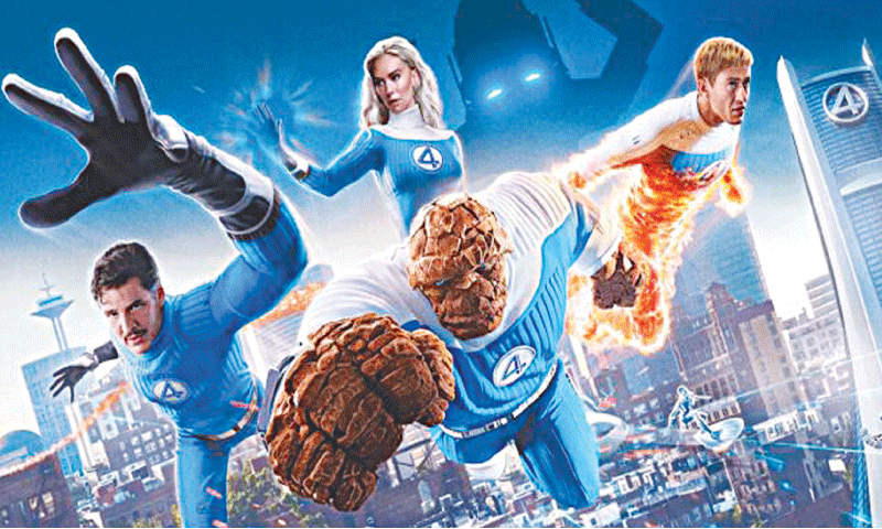 Fantastic Four: First Steps stars Pedro Pascal, Vanessa Kirby, Ebon Moss-Bachrach and Joseph Quinn | Disney/Marvel