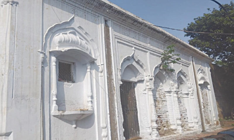 The pre partition Sikh Dharamshala where the riot affected Hindus and Sikhs sought refuge during 1947 riots. — Photos by the writer