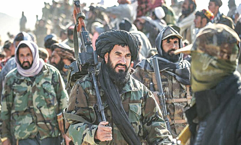 Taliban security personnel gather at the site two days after air strikes by Pakistan in the Barmal district of Afghanistan's eastern Paktika province on December 26, 2024. Pakistani security officials said the bombardment had targeted "terrorist hideouts": with violence escalating in KP, Islamabad may soon be forced to abandon limited, intelligence-led crackdowns in favour of sustained, large-scale military campaigns | AFP