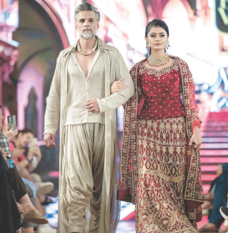 Models wear Mahi’s Couture at the show.
—Photo courtesy Osprey Productions