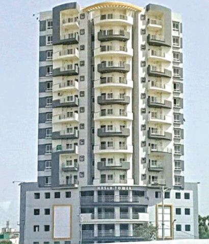  Nasla Tower, before it was torn down.&mdash;Dawn/file 