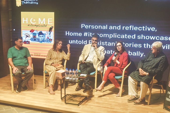(L-R) Omar Shahid Hamid, Ruby Haider, Khurram Koraishy, Saba Karim Khan and Khaled Anam at the launch of the book | Fahim Siddiqi White Star