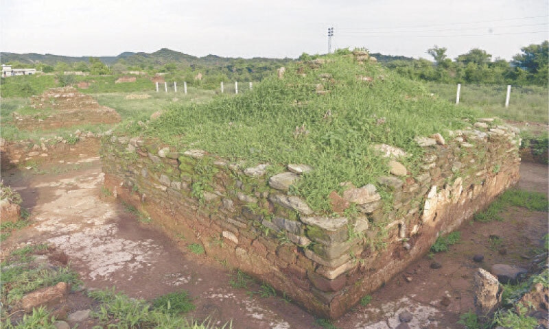 Ruins of the old rooms in Pharwala Fort.