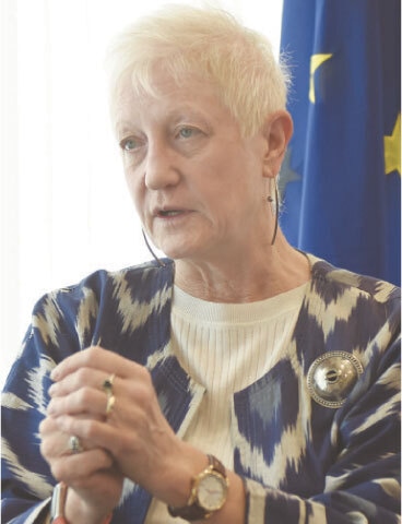  outgoing EU envoy Riina Kionka 